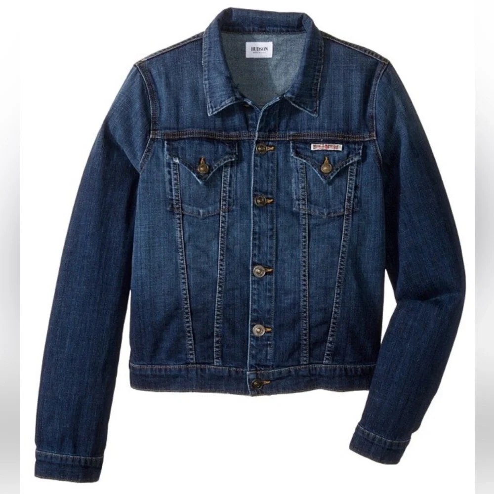 ⭐️NWT⭐️Hudson The Signature Blue Jean Jacket Size Medium - Picture 1 of 9
